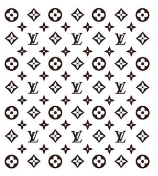 Louis Vuitton monogram | black is white